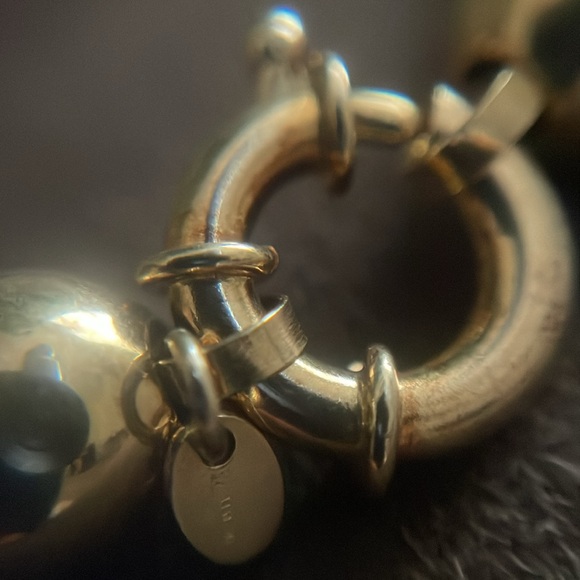 Red, Black and Golden Murano Glass Bead Torsade Necklace - Picture 15 of 16